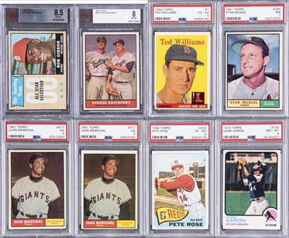 1939-1973 Topps and Play Ball Graded Collection (20) Including Hall of Famers